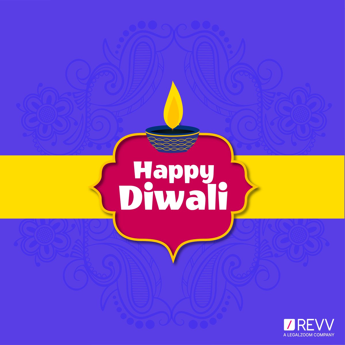May this Diwali bring along fresh hopes, different perspectives, new dreams, &amp; goals.🙏
On this joyous occasion of Diwali, the entire Revv family (A <a href="/LegalZoom/">LegalZoom</a> Company) sends their warmest regards &amp; best wishes to you &amp; your loved ones.🪔

#Diwali2022 #celebration #newbeginnings