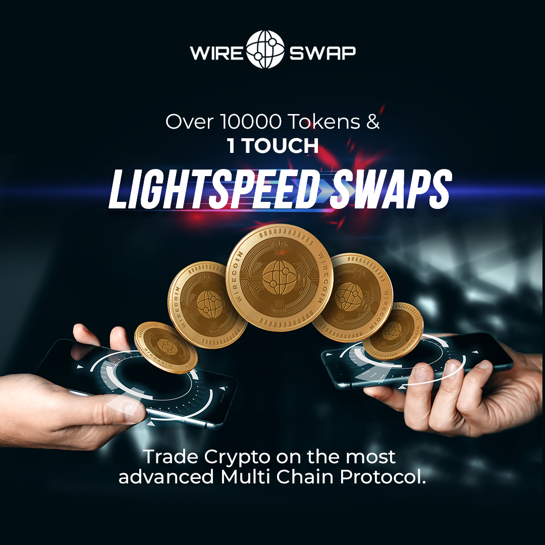 wireswap's tweet photo. The Next Big Thing.
Visit Website: https://t.co/bb1kgXmxTE
Join Telegram: https://t.co/W0dCXzomHx
#wireswap #wirecoin #cryptocurrency #smartchain #blockchain #binancesmartchain #cryptotrading #CryptoNews #trading #YieldFarming https://t.co/RmrtktmwGI