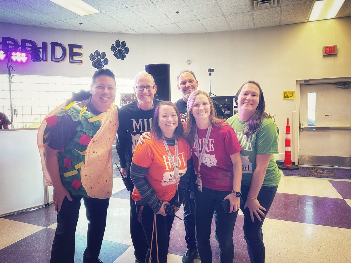 RosietheGoldie's tweet photo. From El Taco &amp; Hot Sauce and being covered in cotton candy sugar at our Lawrence Trunk or Treat, this week has been worth it! #lionPRIDE #iloveithere #teachertired #ljhsPRIDE #thelawrenceway #ccsd #admincrew https://t.co/dLByXMPGwW