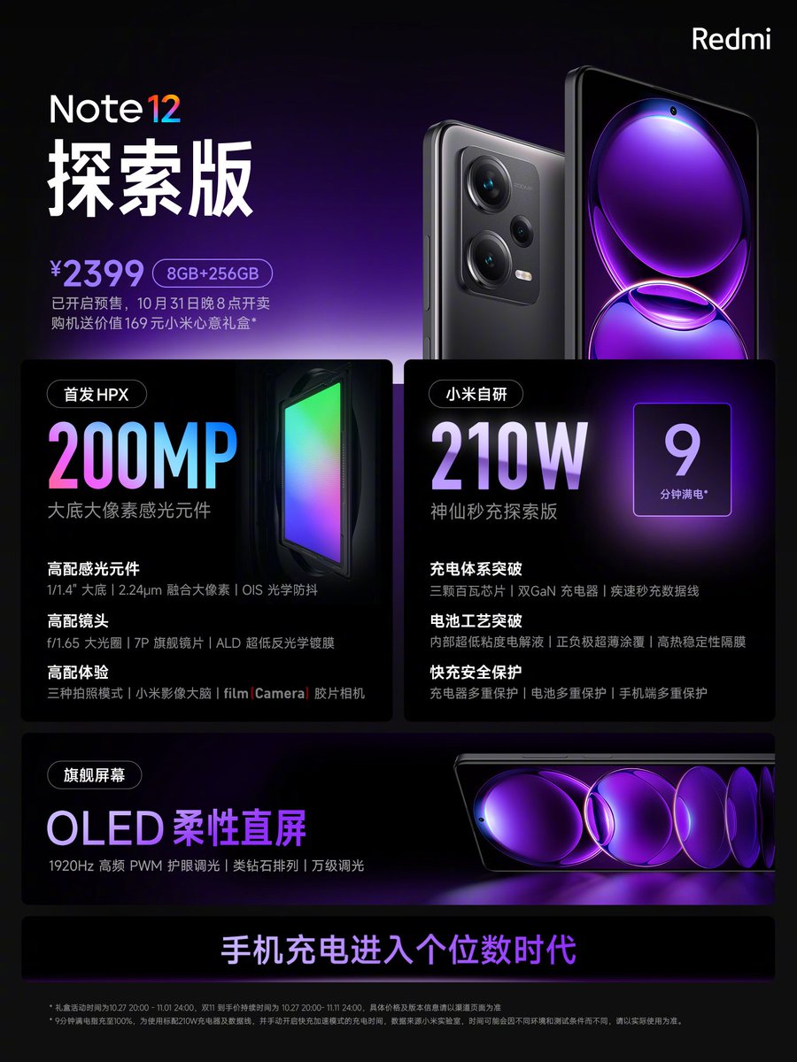 Raman_Singh8's tweet photo. Redmi Note 12 Exploration Edition launched in China.
#RedmiNote12DiscoveryEdition #RedmiNote12ExplorationEdition #Redmi https://t.co/AmSJZF1FgC