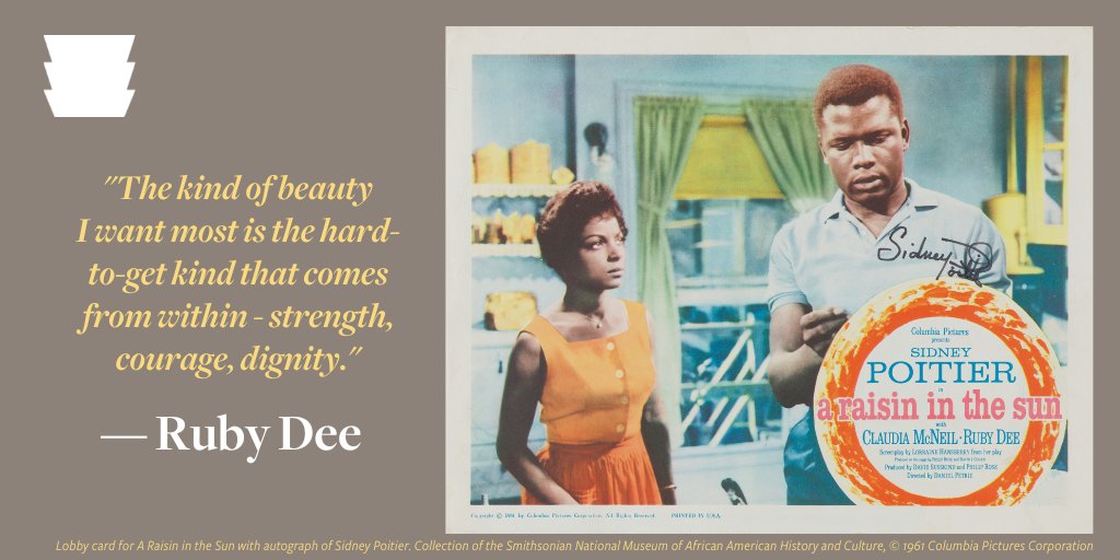 #OnThisDay in 1922, legendary actress-activist Ruby Dee was born. Dee blazed a trail in the industry with more than 70 years of performances. She originated the role of Ruth Younger in “A Raisin in the Sun” and with her husband, Ossie Davis, aided the Civil Rights Movement.