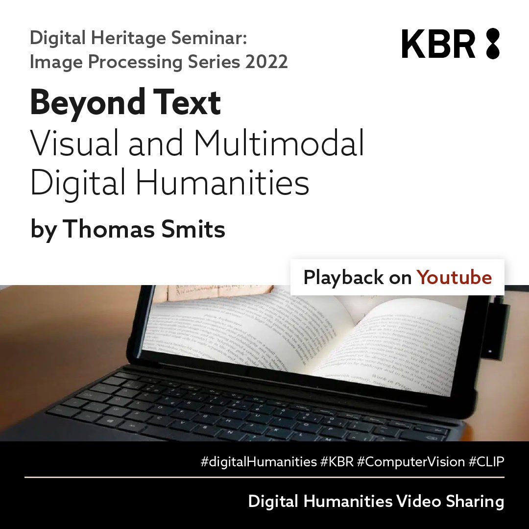 hkbulibdmss's tweet photo. Recently researching on applying image processing in DH projects and came across this talk : ) A very nice introduction and updates on the latest applications!
//
https://t.co/Z1JdDyS2BO
#digitalHumanities #KBR #ComputerVision #ConvNet #CLIP @thomassmits @kbrbe https://t.co/zXaxQks8YU