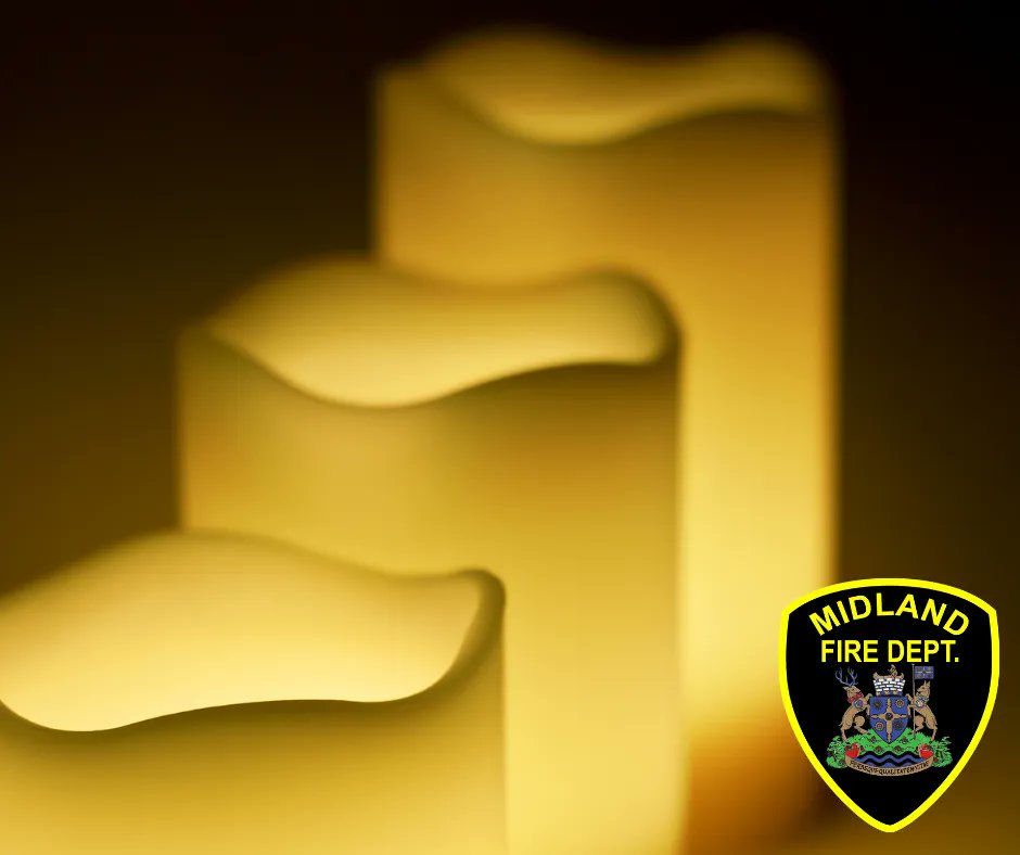 MidlandFire's tweet photo. #LEDCandles same ambiance, no fire...Sounds like a win win to us. https://t.co/tGWydQRVBE