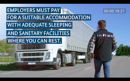 🚚Did you know that drivers cannot spend their regular weekly rest in the cabin of a vehicle?  🛏️ Know more about the new rules of the #MobilityPackage👉 ela.europa.eu/en/road-fair-t… 

#EULabourAuthority #Road2FairTransport 

#YourEurope 

youtu.be/ScMc5Cl3Rx0
