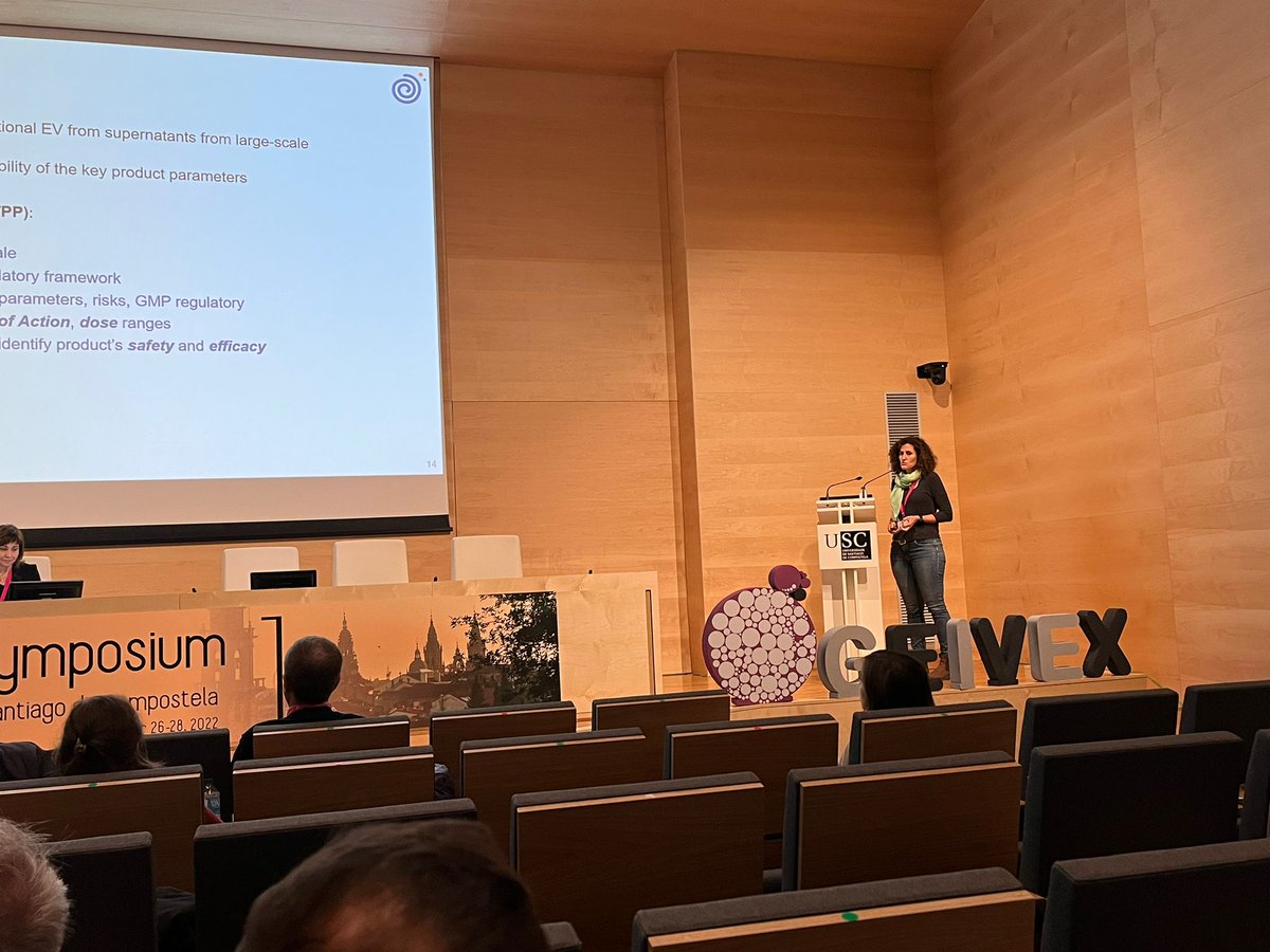 ivecat_igtp's tweet photo. The show must go on! Second day of #Geivex2022 @GEIVEX 

Marta Monguió @IcorCat and Sergio García @ivecat_igtp  showed our latest results about EV production in bioreactor and GMP. https://t.co/ycgtff8Arh