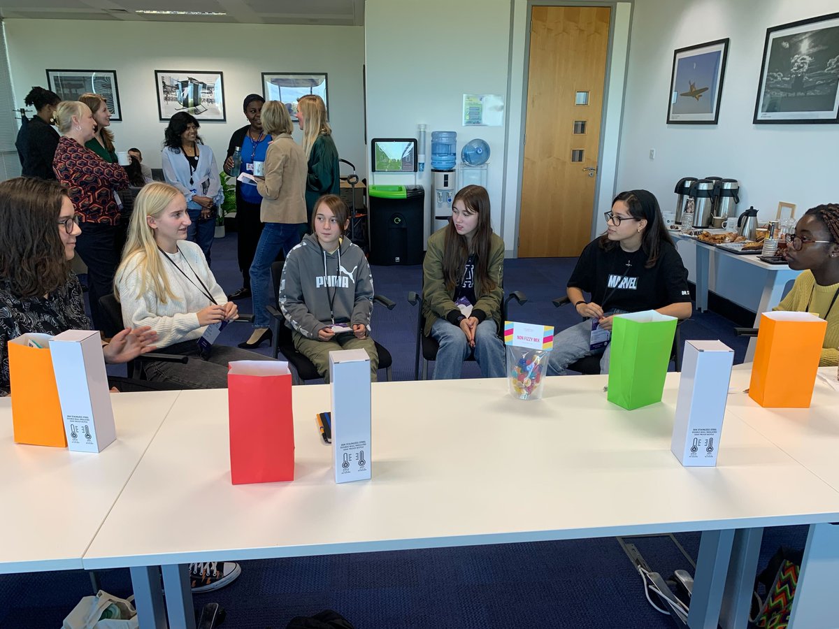 Stemettes's tweet photo. Time for speed networking to finish the day, our young Stemettes get the chance to meet our STEMazing @transportgovuk role models in smaller groups and ask detailed questions they might have about their career or STEM journey so far ๐ฆ
#DFTStemettes
#GirlsInSTEM
#WomenInSTEM https://t.co/sevZnMV6yG