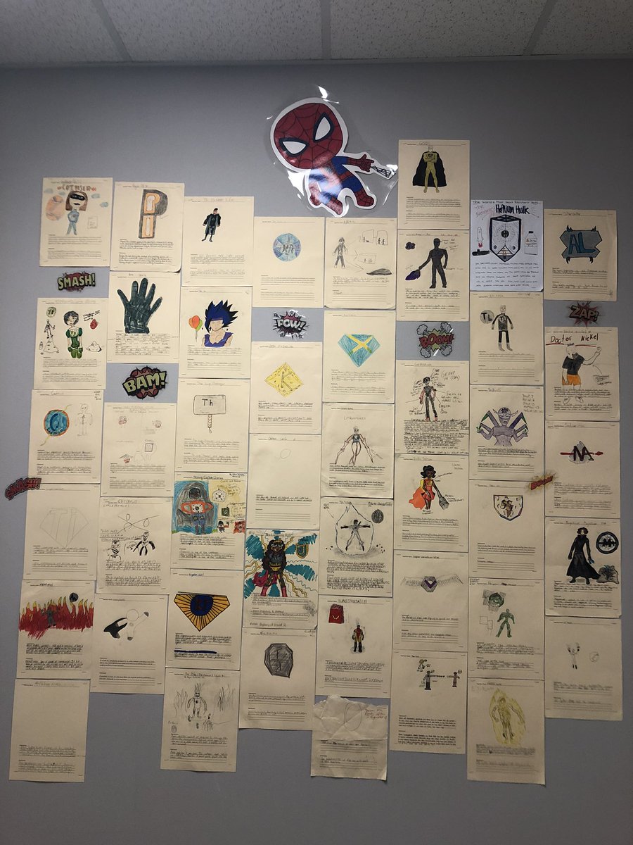 MrsPeavey's tweet photo. Super Hero Meet over here!! @JaneWessendorff #sciencerocks https://t.co/F4fFtNIRUm