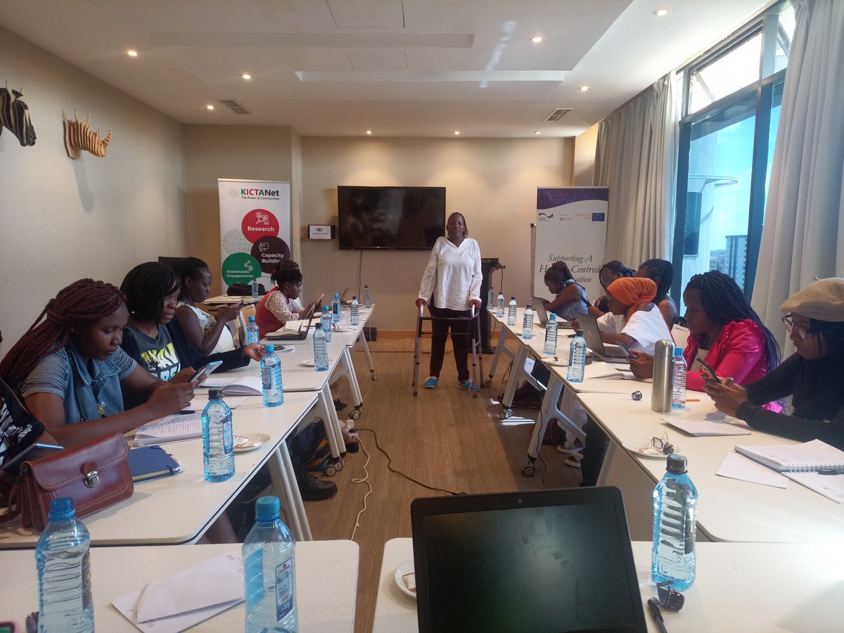 KICTANet's tweet photo. "When data spills, it becomes dangerous" @ekenyanito , @giz_gmbh ushers in our afternoon session where our participants will pitch their ideas around #DataPrivacy4Women. The best will be supported through the initiative. Cc @GermanyinKenya @EUinKenya @DTC_Kenya https://t.co/IZpElGimrS