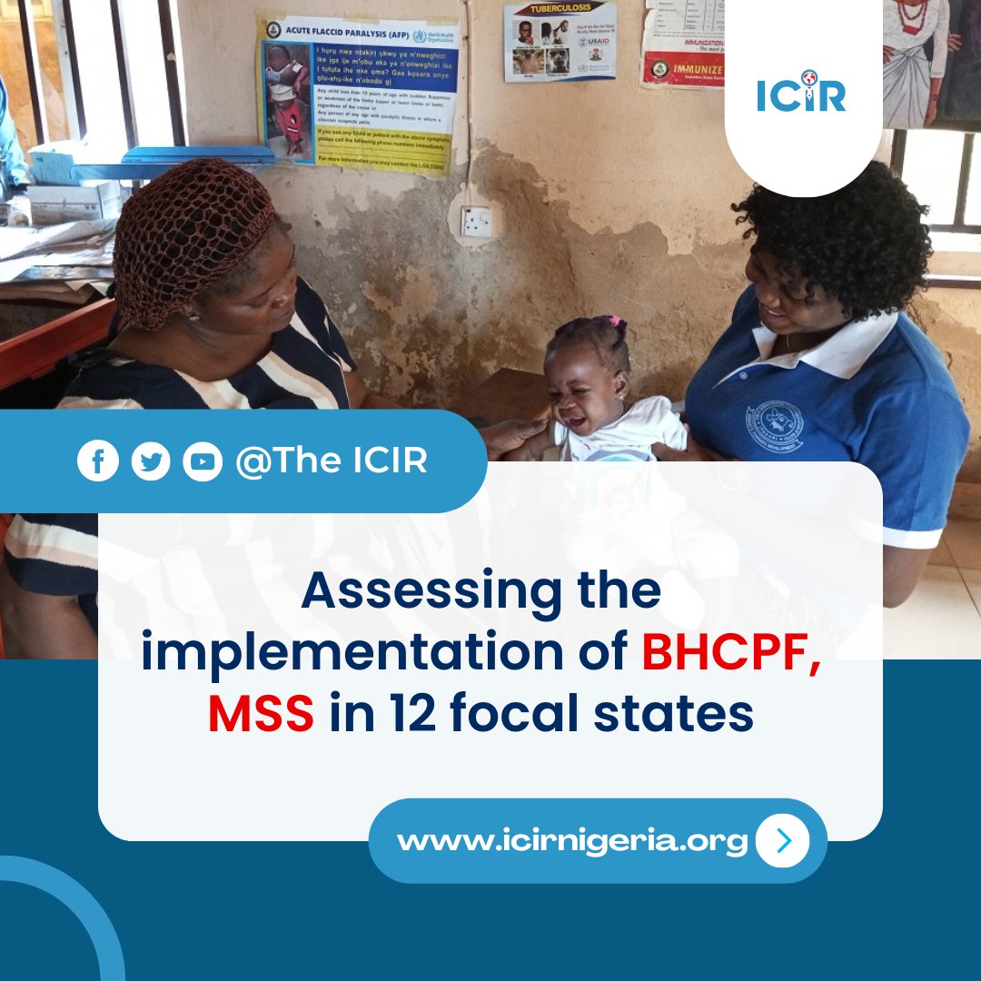 TheICIR's tweet photo. Assessing the implementation of #BHCPF, #MSS in 12 focal states.
Read the detailed report here:๐
https://t.co/4w9pXFRh7G
_
#Fixmyphc #HealthReportingFellowship #ICIRHRF #theicir #hrf #BHCPF #MidwivesServiceScheme https://t.co/E44ZL8rRL8