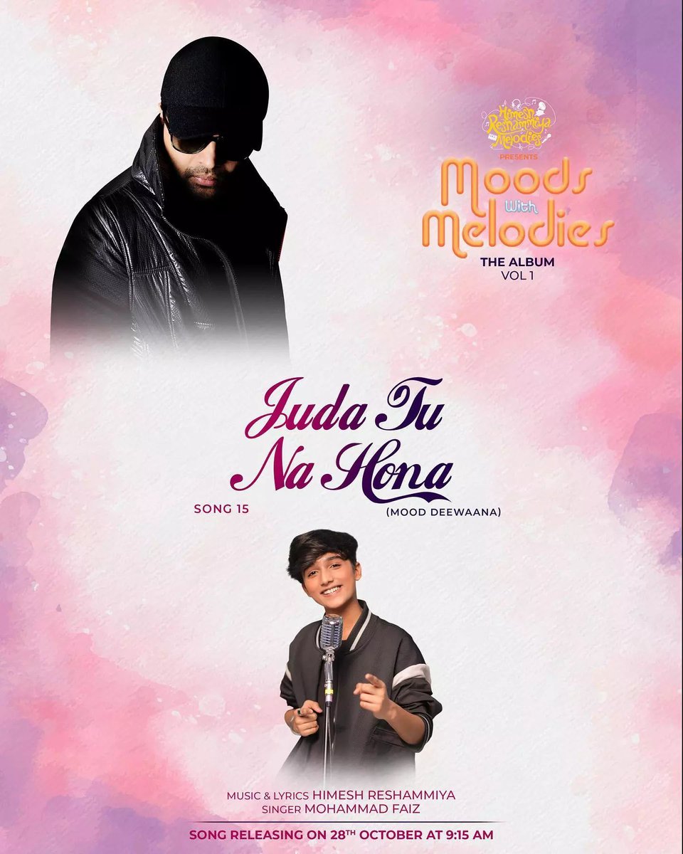 Kailash10340327's tweet photo. next song- JudaTuNaHona music &amp; Lyrics HimeshReshammiya  singer MohammadFaiz will be out tomorrow at 9:15 AM 
#HimeshReshammiya #MohammadFaiz  #HimeshReshammiyaMelodies YouTube Channel https://t.co/dWETWVjpep