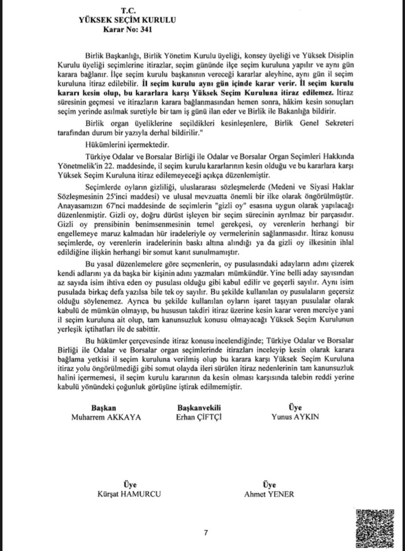 📌YSK’nın kararı yetki dışıdır
📌Bu karar yetki gaspıdır
📌Gerekçeli karar kamuoyu vicdanını rahatsız ediyor
📌Mücadelemizi aldığımız her bir oy için sürdüreceğiz
davutcetin.com/gundemdetay/ys…