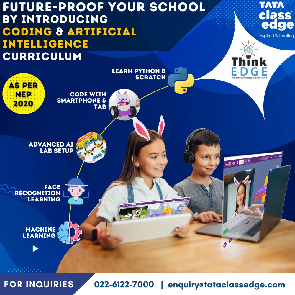 Go-Live training for #ThinkEdge - an #AI, #Robotics &amp; #Coding curriculum by #TataClassEdge in 6 schools in the state of Telangana by team Telangana. Here are few photos of the session-

#education #technology #digitallearning #programming #edtech