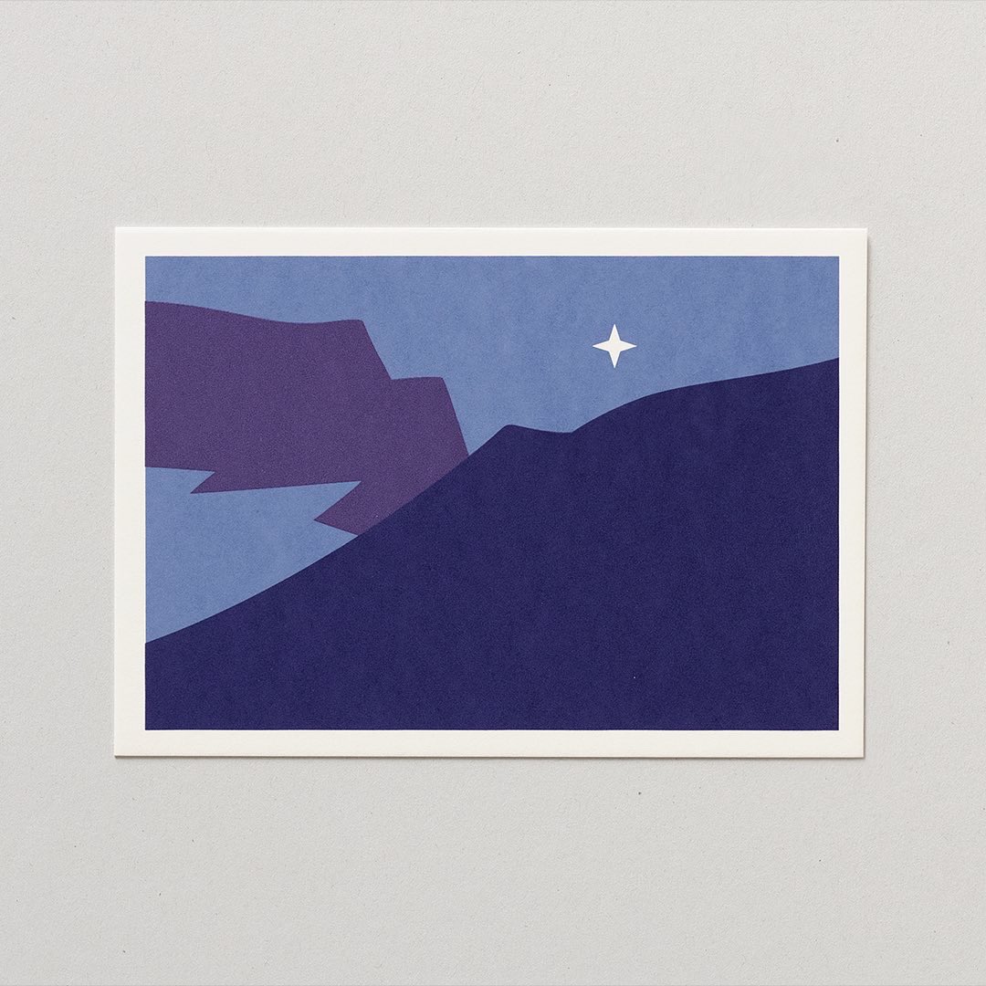 Screen printed postcards of Mont Buet 3096m, France.

08:36 &amp; 22:07
Private commission