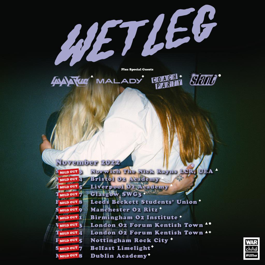 Holyyyyyy fuk. November 23rd. Kentish Town Forum. Supporting none other than @wetlegband ??????!!!!!! 💦💦💦 IT IS SOLD OUT. Screamin xxxxxx