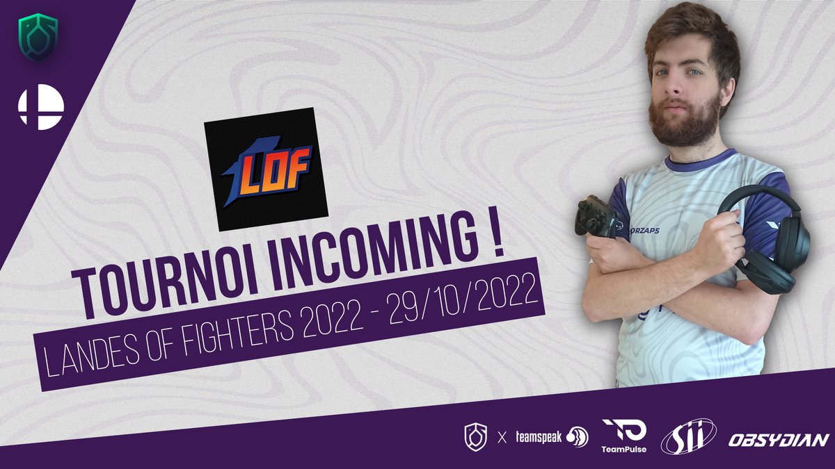 🏆​𝙏𝙊𝙐𝙍𝙉𝙊𝙄🏆

Ce samedi, c'est au tour d'<a href="/AchamaAyayaya/">GG • Achama</a> de se déplacer, et ce sera dans les Landes pour le LoF 2022 !

Tournoi de reprise pour lui, mais ça ne l'empêchera pas de tout donner !

Vous pourrez suivre sa run ici → twitch.tv/landesarenagam…

#ForzaP5 #SSBU