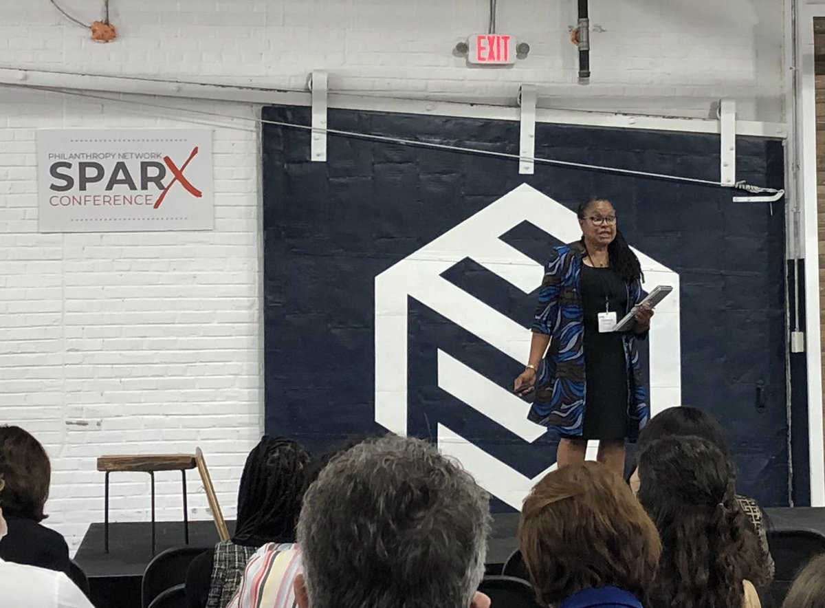 philanthropyPHL's tweet image. Kicking off today&apos;s #SPARXconference is our new president Christine Robinson. #philanthropyPHL