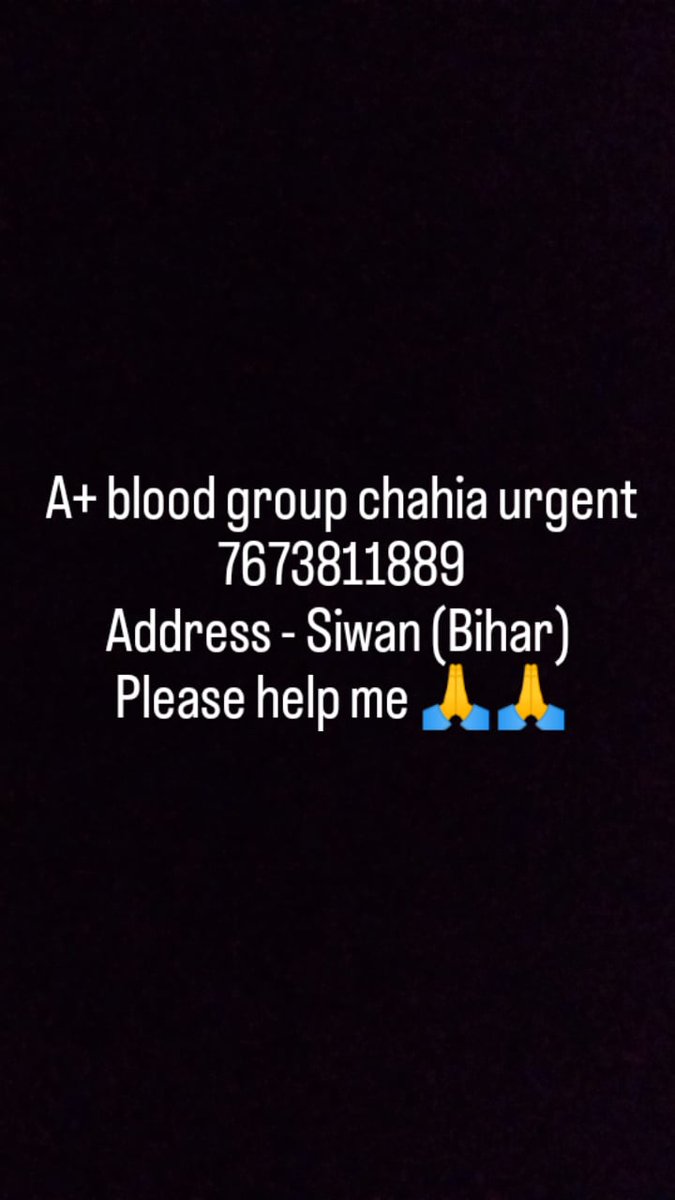 ZoyaLobo's tweet photo. Please urgently required for a A+Blood group please help me it is very urgent requirement https://t.co/Gkl7z9c9XX