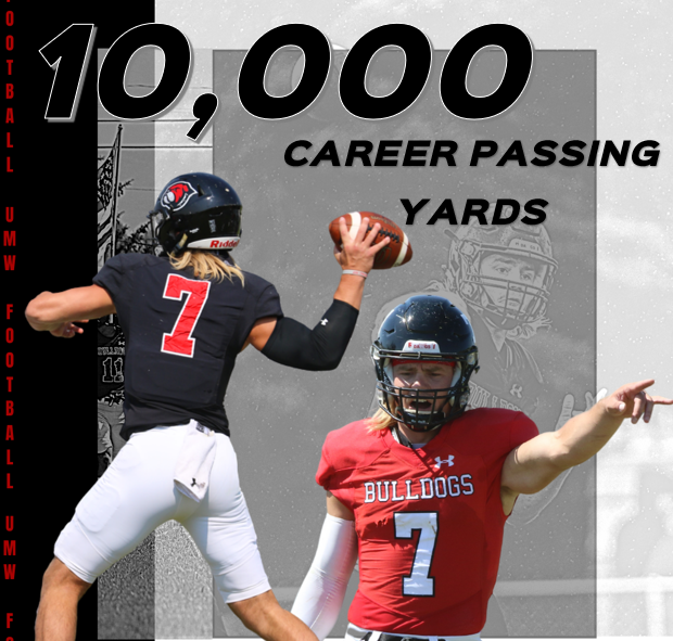 Congratulations to senior quarterback @jon_siete on reaching 10,000 career passing yards last game in the win over College of Idaho. #gobulldogs