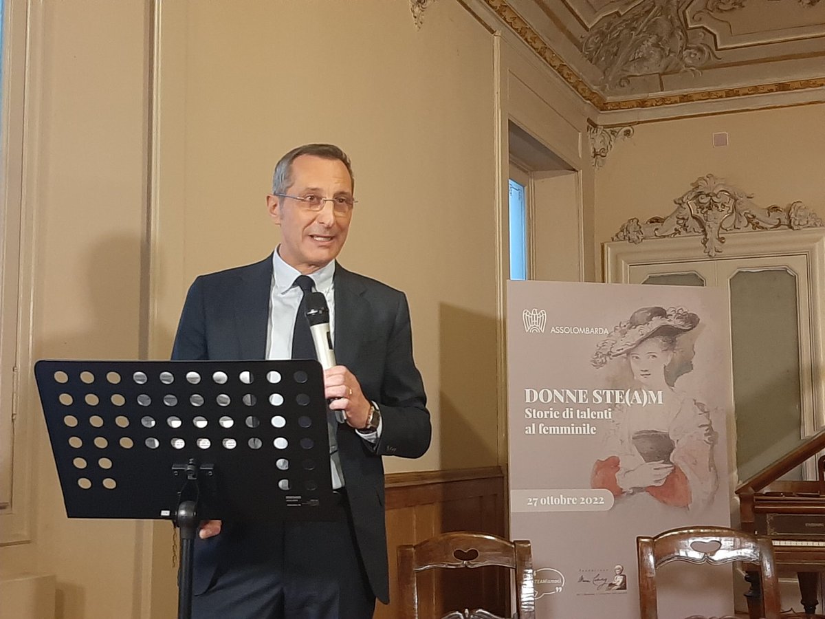 Assolombarda's tweet photo. "Oggi siamo nella Fondazione che celebra #MariaCosway, donna poliedrica che ha fatto molto per #Lodi. Non è stata una scelta casuale: infatti, parleremo di #donne altrettanto straordinarie, che racconteranno i loro talenti #STEAM" Fulvio Pandini Presidente Sede Lodi #Assolombarda https://t.co/ytqe0PDptb