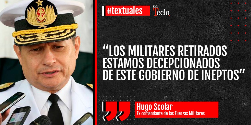 EnlaTeclaPY (@enlateclapy) on Twitter photo El almirante y excomandante de las Fuerzas Militares <a href="/scolari_hugo/">Hugo.Scolari</a> expresó su absoluto repudio hacia la manera en la cual el gobierno se sometió al EPP al permitir que una de sus líderes, Carmen Villalba, despida a su hermano abatido por las FTC.
#Textuales El almirante y excomandante de las Fuerzas Militares <a href="/scolari_hugo/">Hugo.Scolari</a> expresó su absoluto repudio hacia la manera en la cual el gobierno se sometió al EPP al permitir que una de sus líderes, Carmen Villalba, despida a su hermano abatido por las FTC.
#Textuales