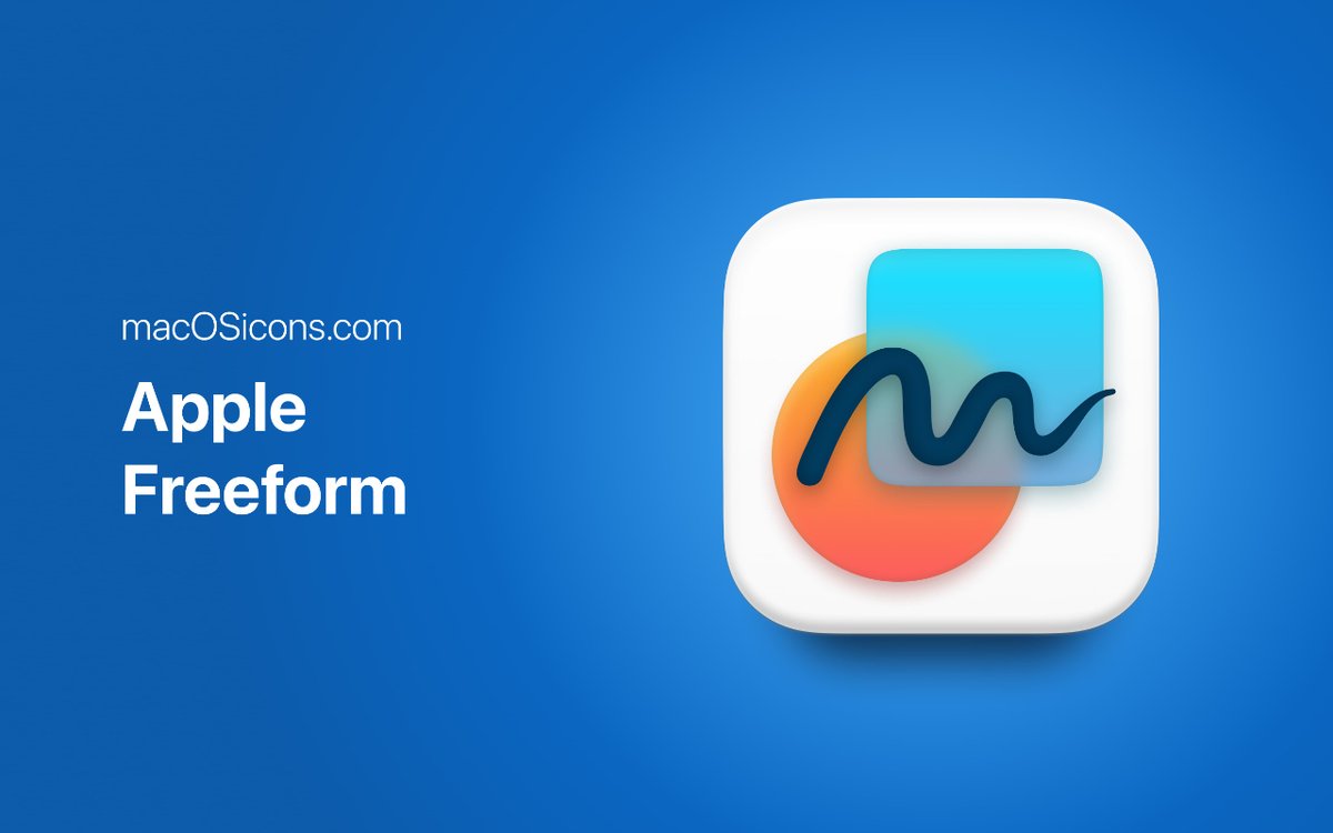 elrumo's tweet photo. Here's my take on the new Freeform app recently introduced by Apple. It's not massively different from the original one, but I added some minor touches like turning the inner square into a squircle, adding more shadows, making a dark version and a few other details. https://t.co/nADrdtTLHY