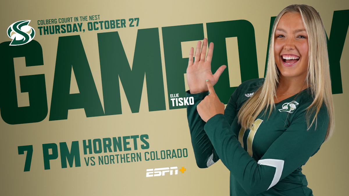 Tonight in the Nest! Hornets vs. Northern Colorado. 7 pm. Today begins a stretch of 5 of the last 7 regular season matches at home. #StingersUp 

📺 espn.com/watch/player?i…
📊 stats.statbroadcast.com/broadcast/?id=…