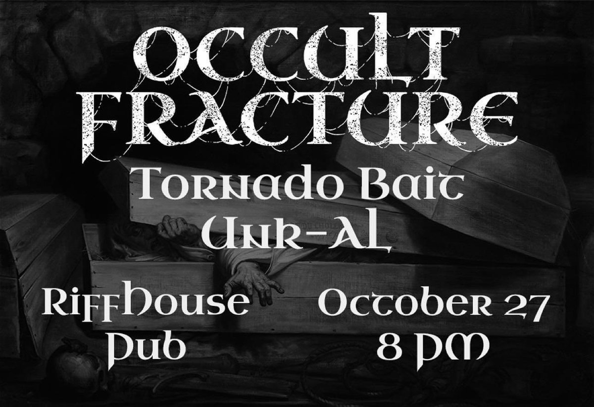 OccultFracture's tweet photo. Coming to you Chesapeake VA @TornadoBaitBand &Unk-Al ☠️🖤☠️ #tour #band #roadlife #Virginia #live #livemusic #newsong #VanOnTheRun #rock #rocknroll https://t.co/RW9xDba5dJ