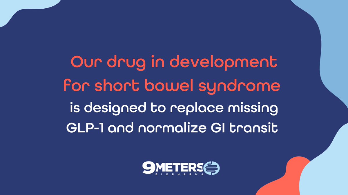 Levels of GLP -1, a hormone that slows food’s movement through the GI tract for healthy digestion, can be too low in people with short bowel syndrome (SBS)--leading to poor nutrient absorption. Our Phase 2 drug is intended to offset missing GLP-1 in SBS: bit.ly/3aij8DW