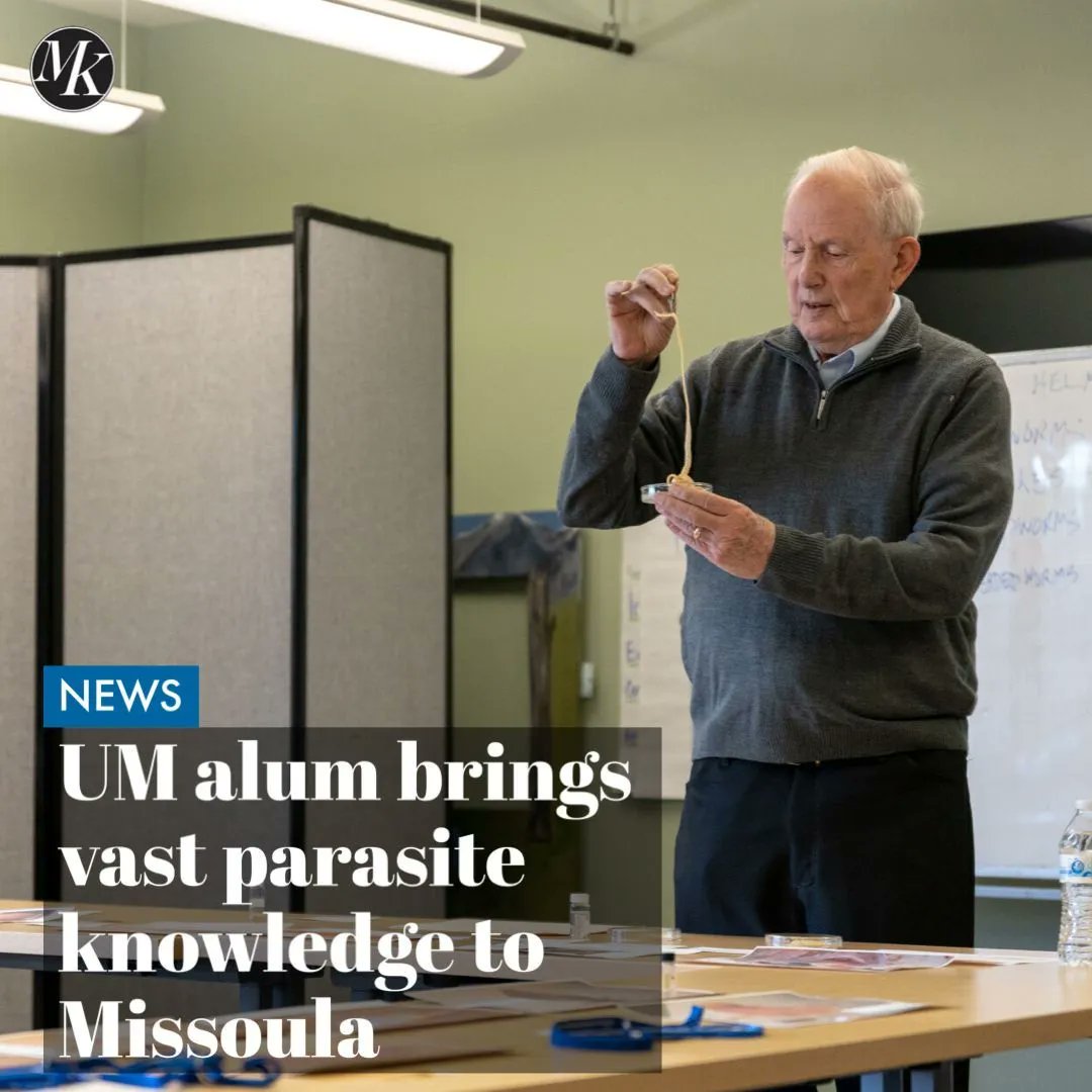 MontanaKaimin's tweet photo. The Montana Natural History Center hosted an interactive event with UM alumnus Mike Kinsella focused on parasites that would make your skin crawl.
Read more online at https://t.co/C9sbs2rCNs
Article by Caven Wade.
Photo by Lukas Prinos.
#MNHC #CreepyCrawlies https://t.co/4J5YTFmqka