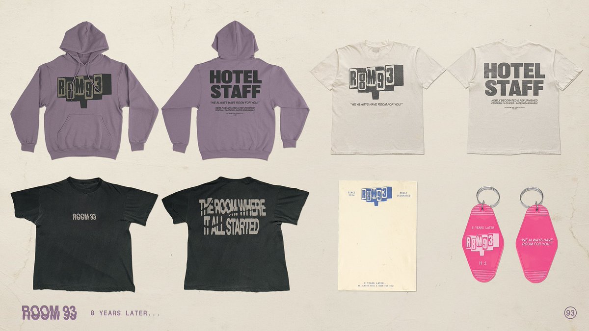 halsey's tweet photo. THE ROOM THAT STARTED IT ALL.

Room 93 - 8 Years Later...

Limited Edition Merch - Available now: https://t.co/TOQjQKYgEk https://t.co/ZWNnS0LafK