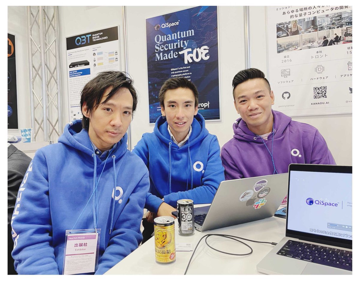 Quantropi's tweet photo. Eventful Day 2 at the @Quantropi booth at Quantum Computing Expo, Tokyo. Great connecting with @toshiba and @Fujitsu_Global !
Thanks to everyone who dropped by for a visit!
@jamesnguyen28 @michaeljredding @rajinca @eepmon
#QuantumComputingExpo #Tokyo #BringItOn #Quantropi https://t.co/wwBPljEepN