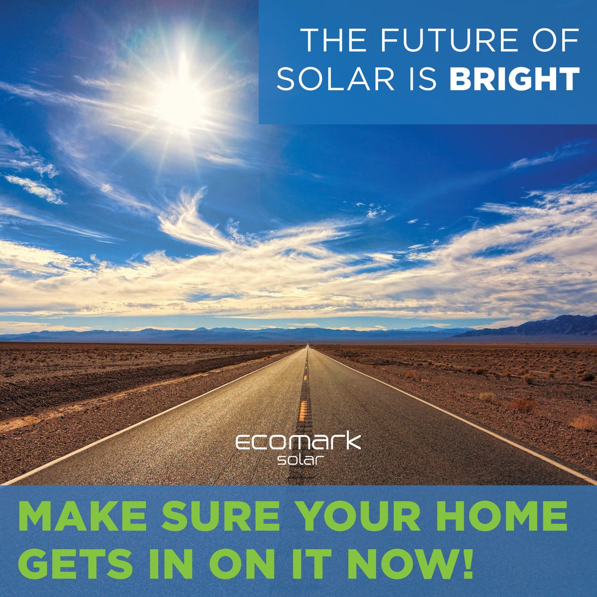 There's no doubt about it, #solar is the future of energy. Bring your home out of the past by installing #solarpanels today.

Discover how you can modernize your home when you contact EcoMark: estimate.ecomarksolar.com/get-estimate/