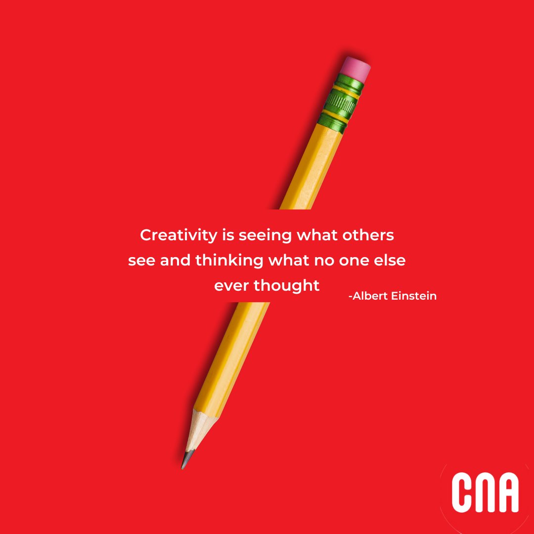 Your creativity will never run out, the more you use it the more you will have. 

Stay sharp, stay creative✏️

 #cna #pencilofwisdom #endlesscreativity