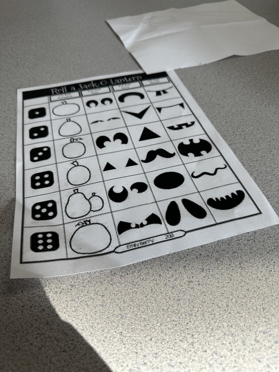 olssac's tweet photo. Our ESL students were rolling jack-o-lanterns today! #halloweenfun #doac #ESL #elementary https://t.co/NVYhpF8MS1