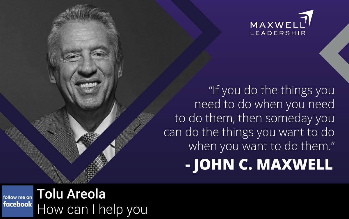 Are you ready to be inspired to reach your full potential? Then you don’t want to miss out on this unique opportunity to get a crash course on success from the man himself, John Maxwell: toluareola.leadingthebest.com/JMW220001