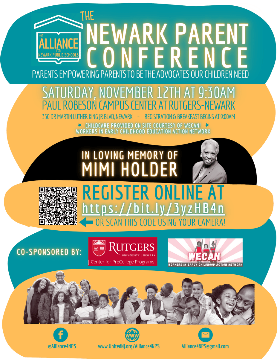 Cntr4PreCollege's tweet photo. Parents and Families, The Newark Parent Conference is being held on Saturday, November 12th at 9:30 AM at the Paul Robeson Campus Center at Rutgers-Newark. Be sure to register online at https://t.co/mjdG55du1G or register in person! https://t.co/bifipJc2Sl