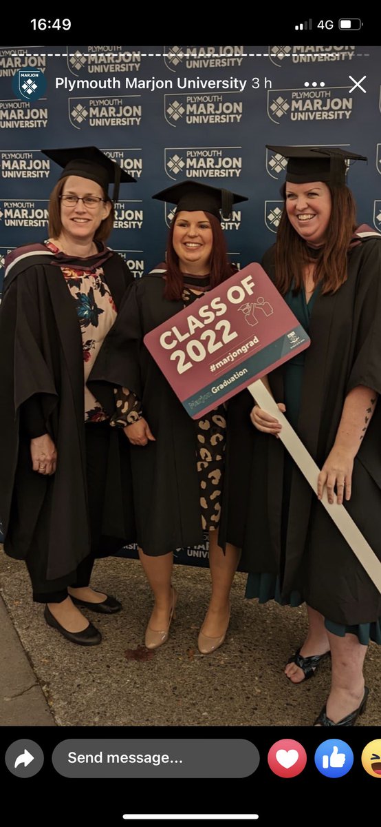 srpovey's tweet photo. Loved the whole journey - very proud to have studied at Marjon β€οΈ #marjongrad https://t.co/7TPPcQCdO4