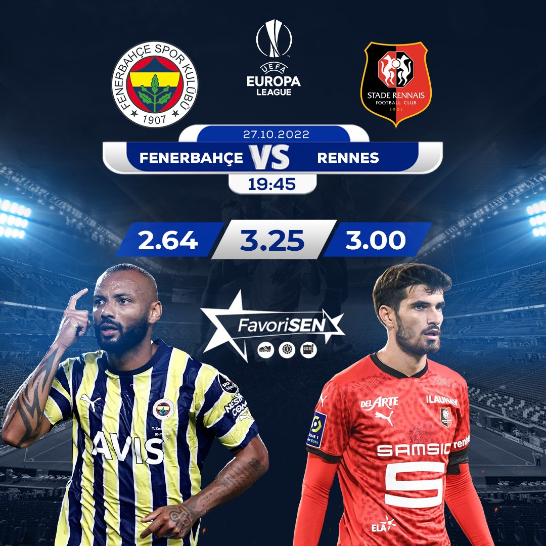 🇹🇷F E N E R B A H Ç E ✖️ R E N N E S🇫🇷 Fenerbahçe 0-2 Rennes | Maç Döner mi ? 👉🏻 bit.ly/favorisenguncel 📍