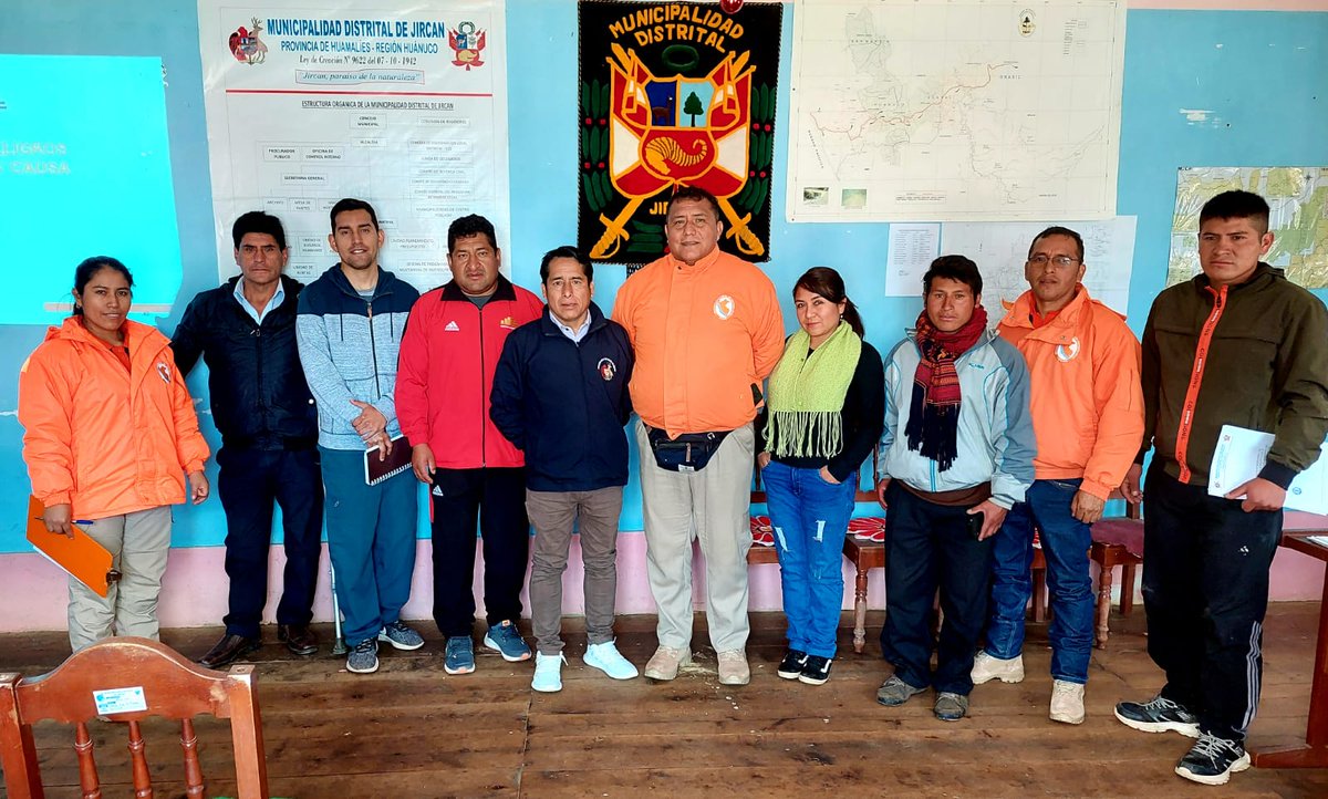 indeciperu's tweet photo. ✅#INDECI #Huánuco brindó asistencia técnica a municipios de #Monzón, #ChavínDePariarca, #Tantamayo y #Jircan, provincia #Huamalíes, en lineamientos generales #SINAGERD, funcionamiento GT #GRD y Plataforma #DefensaCivil, gestión de bienes de ayuda humanitaria, entre otros.💪🇵🇪 https://t.co/MLJw3688Af