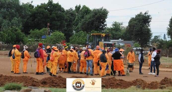 SnekenekeGames's tweet photo. One day we will have proper infrastructure (sports complex) in the community as part of Kasi World Cup legacy projects. For now, we have to work with what is available to us. The overwhelming support by the community, our Councillor and ward committee today. Lento Eyo Mphakathi. https://t.co/yoQrOwC4zv
