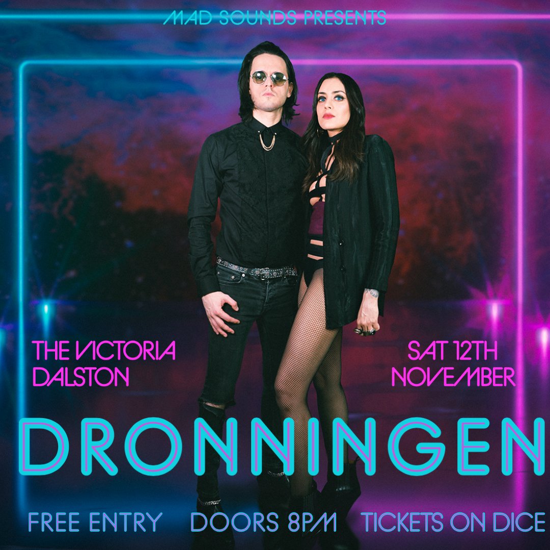 Hi Everyone, we are playing our next London gig on Saturday 12th November at The Victoria (Dalston)!🖤 Make sure to join us, bring your friends and get ready to spend an explosive night with us!💥 *FREE ENTRY* FB Event: tinyurl.com/mcwnbcje #dronningen #dronningenband