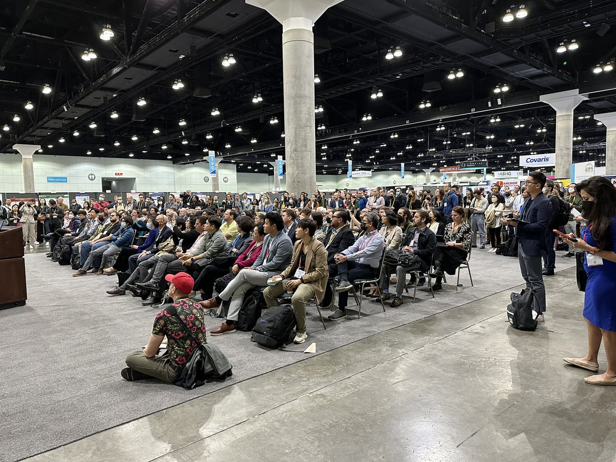 Standing room only at #ASHG22 for Andrew Shaver to discuss Illumina Complete Long Reads