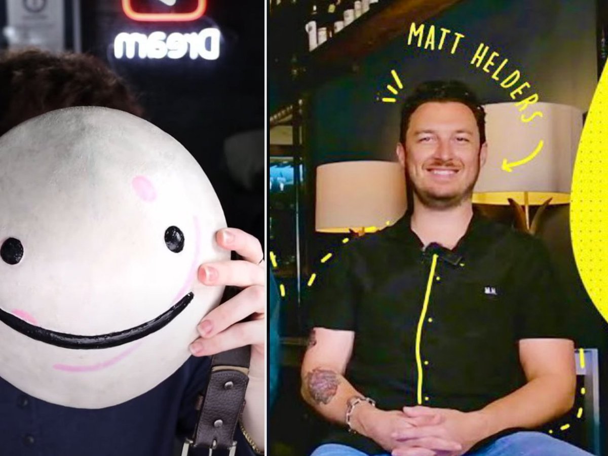 AMFakeNews's tweet photo. Matt Helders of Arctic Monkeys came forward and admitted that Dream's face reveal has inspired him to become a better father. 

"I bought me and my kid the same exact mask as Dream and every time at 9 o'clock, we do face reveal together as a family," he added, teary eyed. https://t.co/MP9cHtaBqO