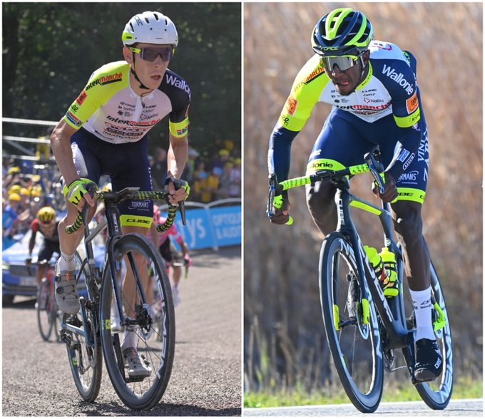 Louis Meintjes (left) and Biniam Girmay (right) - Photonews