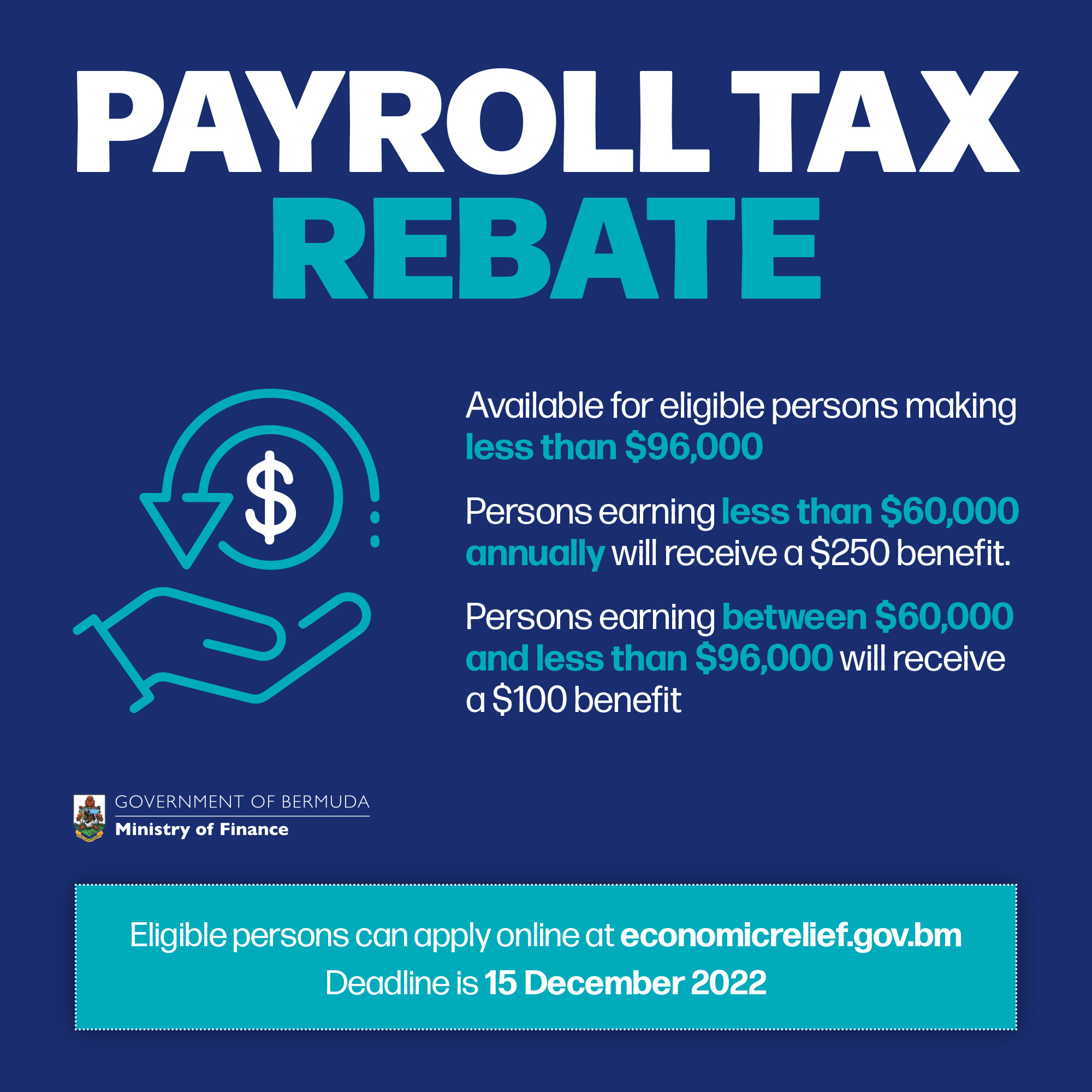 Bermuda Government on Twitter "Apply for the Payroll Tax Rebate online