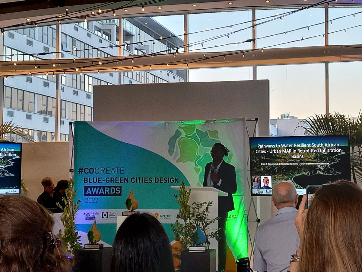 Craft + Design Institute (CDI) (@craft_anddesign) on Twitter photo We're into the best student /research projects, and finalist Craig Tanyanyiwa speaks on a project that looked at retrofitting <a href="/CityofCT/">City of Cape Town</a> detention ponds. Presented at the #cocreateDESIGN Blue-Green Cities Design Awards with <a href="/cocreateSANL/">cocreateSANL🇳🇱🇿🇦</a> We're into the best student /research projects, and finalist Craig Tanyanyiwa speaks on a project that looked at retrofitting <a href="/CityofCT/">City of Cape Town</a> detention ponds. Presented at the #cocreateDESIGN Blue-Green Cities Design Awards with <a href="/cocreateSANL/">cocreateSANL🇳🇱🇿🇦</a>