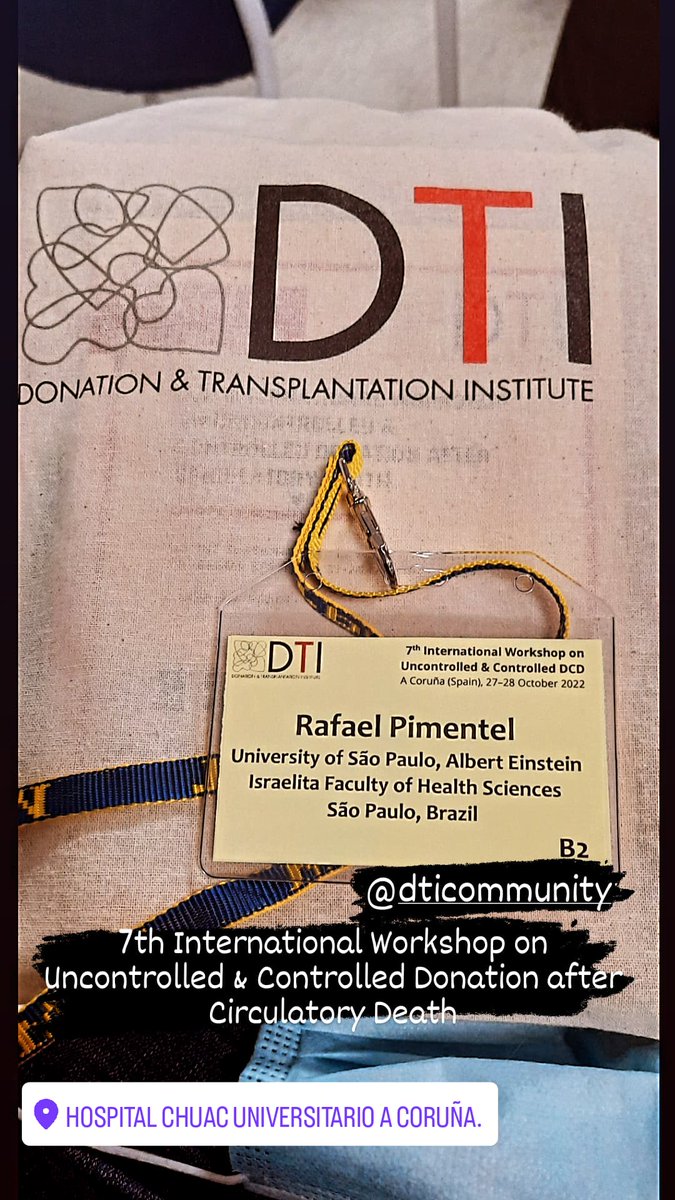RafaelPimenteel's tweet photo. Primeiro dia das sessões presenciais do 7th International Workshop on Uncontrolled & Controlled Donation After Circulatory Death.
#spain #udcd #cdcd #organdonation #dti @DTI_Foundation https://t.co/u3KWnrxLnV