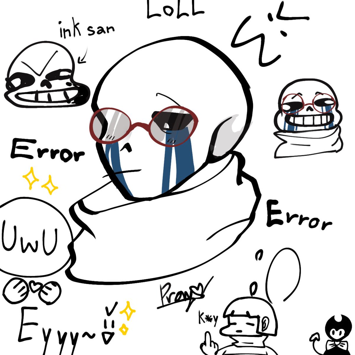 krd_phassr's tweet image. #Errorsan #undertale ล่าสุดเอางานเก่ามาแกงเรียบร้อย:&amp;gt;✨