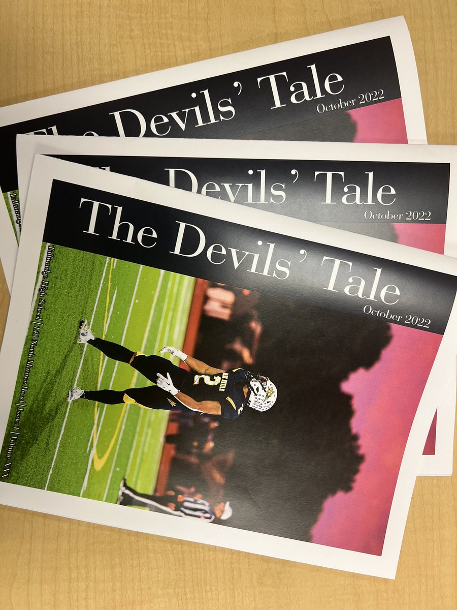 thstale's tweet photo. The October issue of The Devils’ Tale newsmagazine will be handed out 10/28 during academy in the rotunda.  Get your FREE copy &amp; check out what’s happening! @tcstweets1 @marktreen @THSMr_Horner @jsheadrick @THS_Staszak https://t.co/dZFODZ3acr