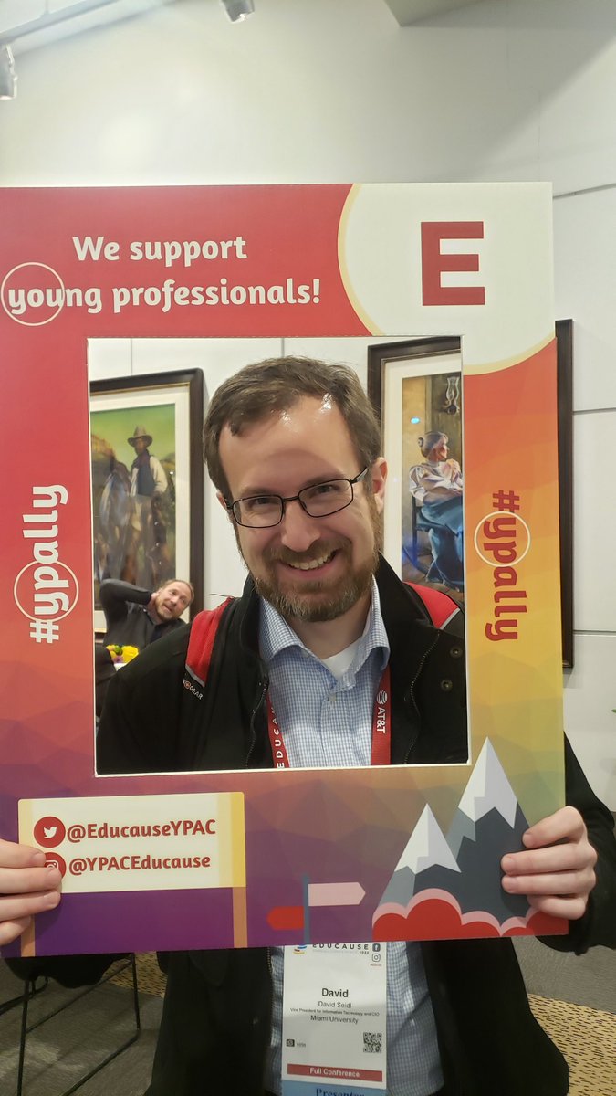 LeadByValues's tweet photo. Look who visited the  #youngprofessionals #YPHub 
#YPAlly #EDU22
Thank you for your support @amichaelberman 
@davidseidl @chairthrower 
@EducauseYPAC @educause #EDU22 https://t.co/M1ZNGzOdWC